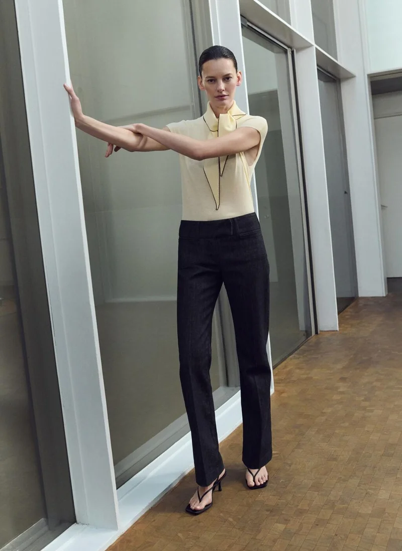 MANGO  Knit top with scarf detail for Women | Best Price UAE